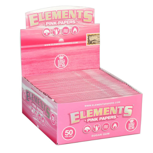 Display Papel Elements Rosa King Size Slim – Ultra Fino, Natural y Combustión Lenta Display Papel Elements Rosa King Size Slim – Ultra Fino, Natural y Combustión Lenta