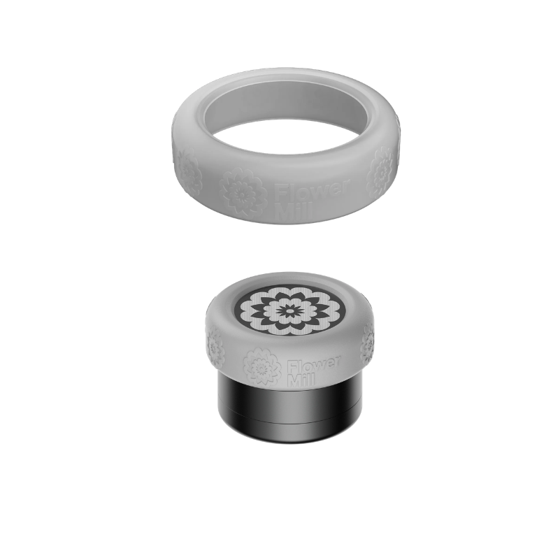 Silicone Grip Flower Mill 2.5 STANDARD – Protector de silicona para grinder TRANSPARENTE Silicone Grip Flower Mill 2.5 STANDARD – Protector de silicona para grinder TRANSPARENTE